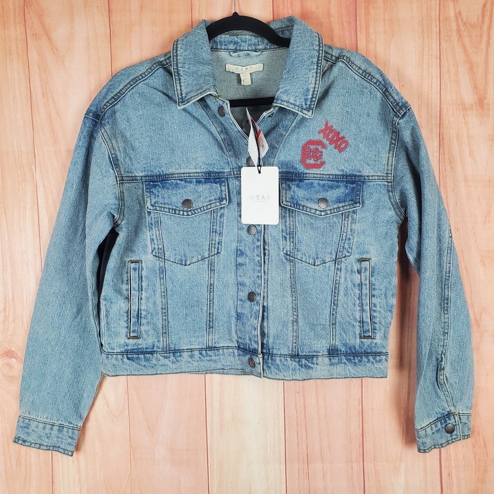 South Carolina Gamecocks Jacket Womens M Blue Wear by Erin Andrews Football NCAA